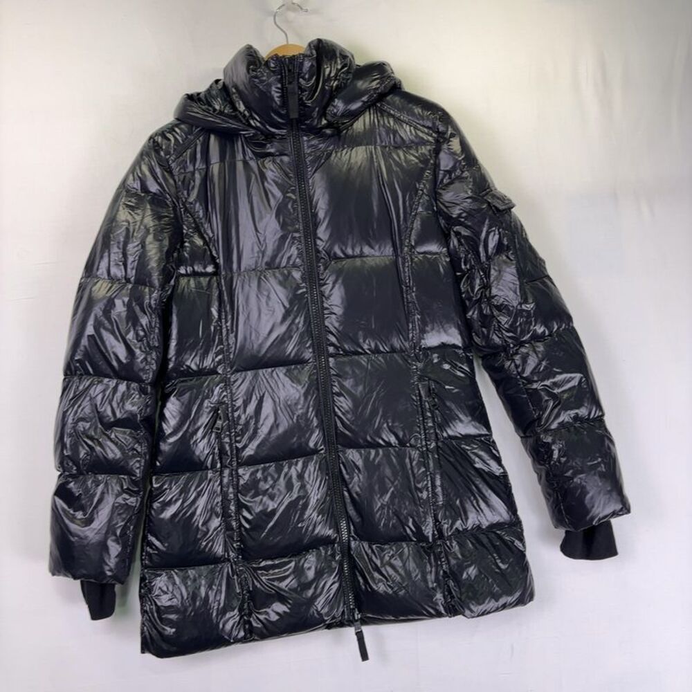 S13 Puffer Coat in Jet Black